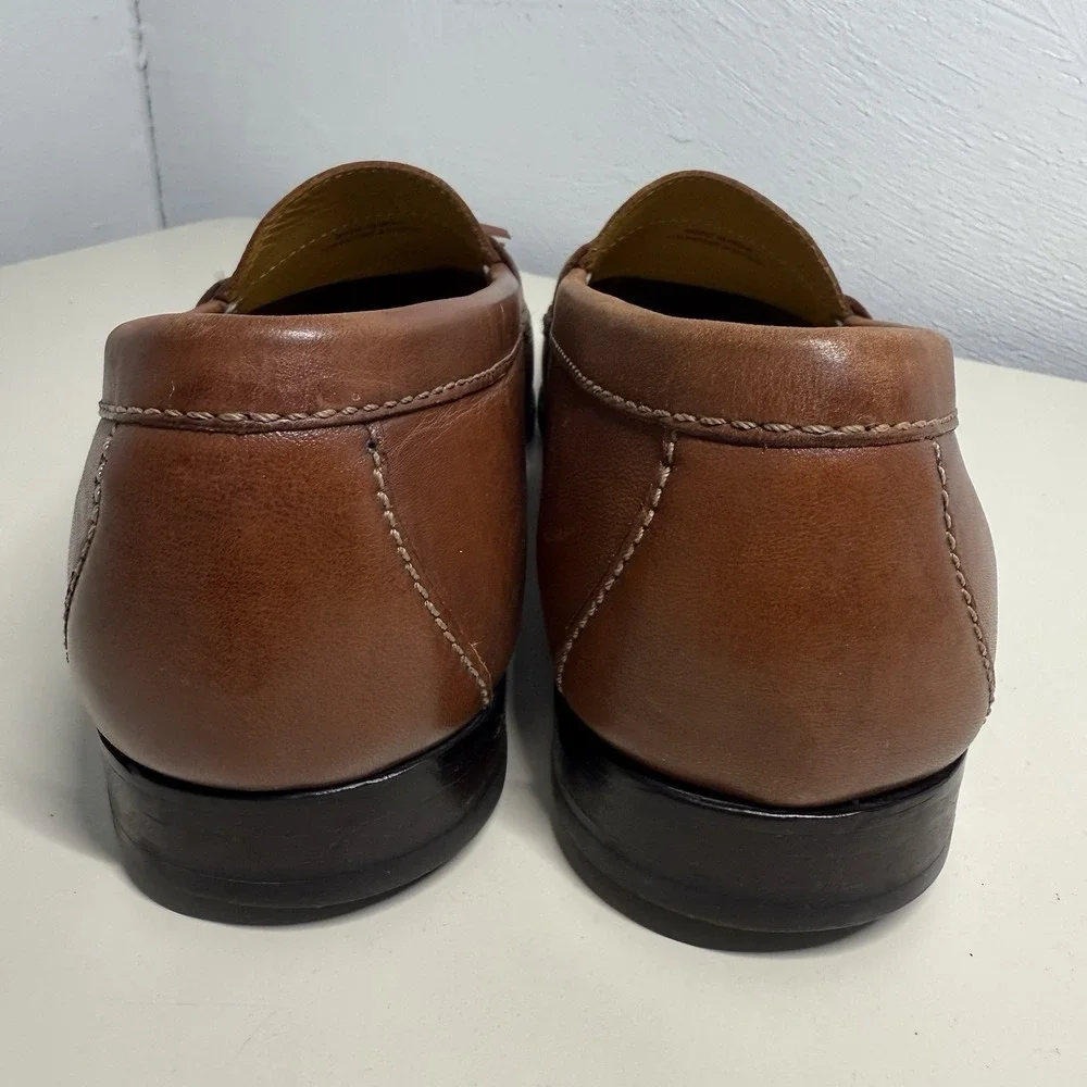 Cole Haan Air C06982 Brown Leather Tassel Loafers Classic Men's Size 8,5 W